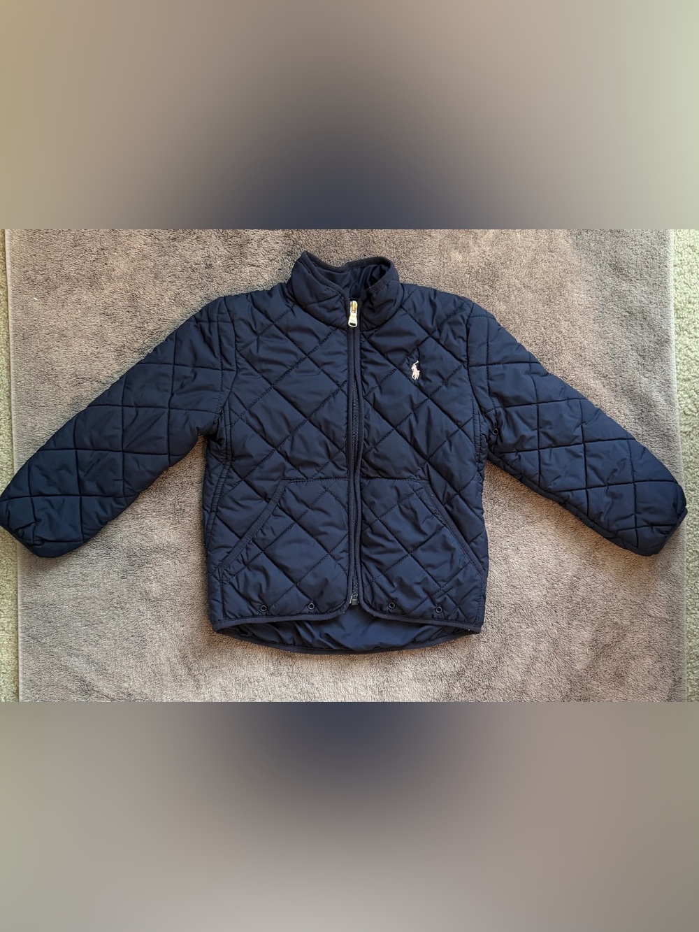 Ralph Lauren Kids Navy Quilted Puffer Jacket